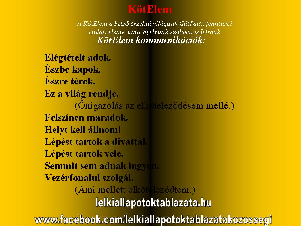 KötElem - Elhatározás